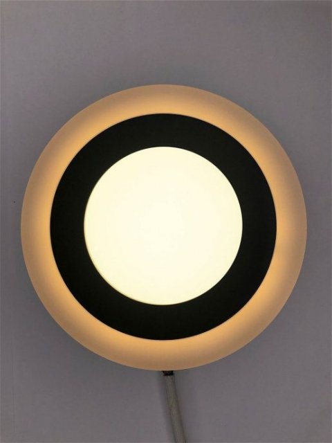 Настенно-потолочный светодиодный светильник Elvan NLS-500R-6/3-WW/NH-Bk