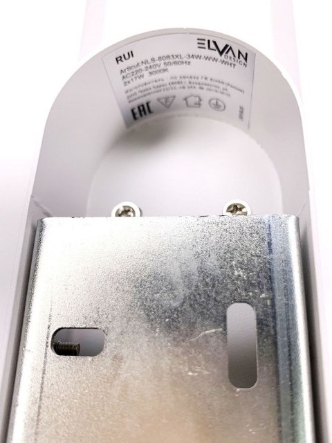 Настенно-потолочный светодиодный светильник Elvan NLS-8083XL-34W-WW-WHT