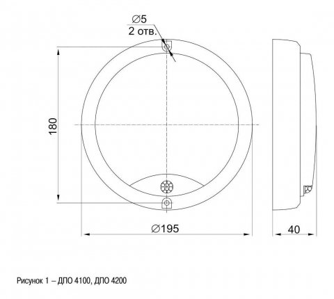 Настенно-потолочный светодиодный светильник IEK ДПО LDPO0-4200D-12-6500-K01