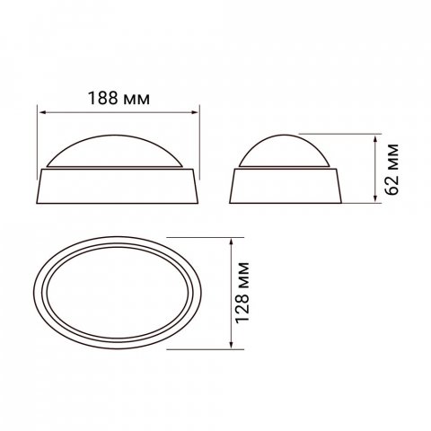 Настенно-потолочный светодиодный светильник Jazzway PBH-PC-OA 1024565