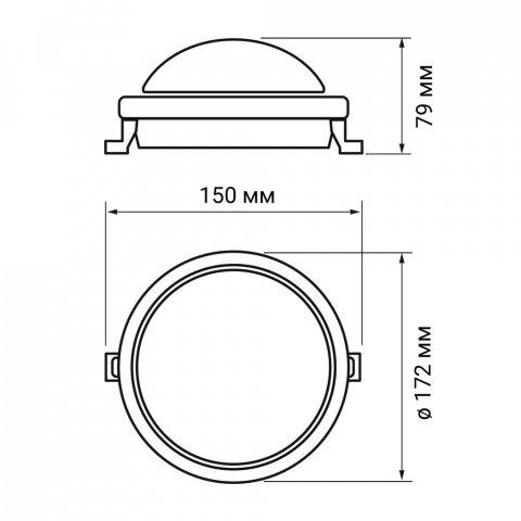 Настенно-потолочный светодиодный светильник Jazzway PBH-PC3-OA 5009271