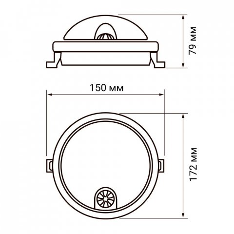 Настенно-потолочный светодиодный светильник Jazzway PBH-PC3-RSI 5009417