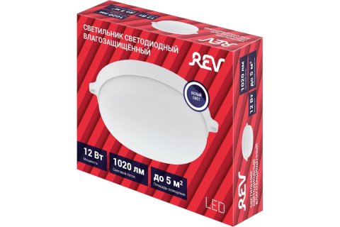 Настенно-потолочный светодиодный светильник REV Round 12 Вт 4000K 28919 7