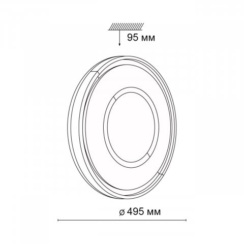Настенно-потолочный светодиодный светильник Sonex Tan Stoki 3046/EL