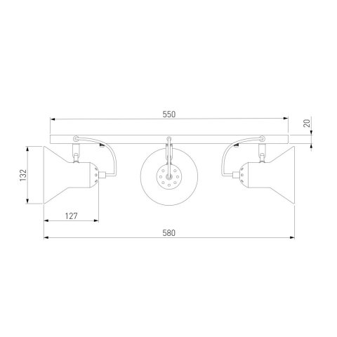 Настенный светильник Eurosvet 20083/3 белый/золото