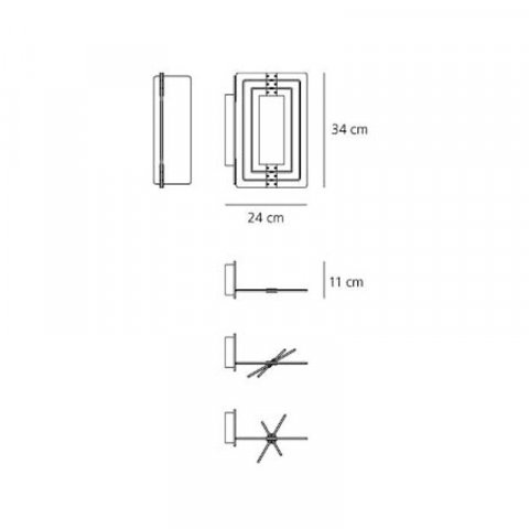 Настенный светодиодный светильник Artemide Copernico 1622020A