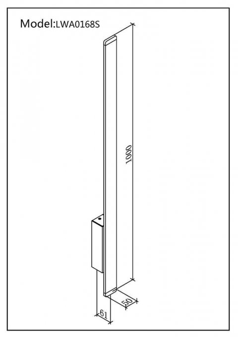 Настенный светодиодный светильник DesignLed JY L-Cross LWA0168S-BL-WW 002794