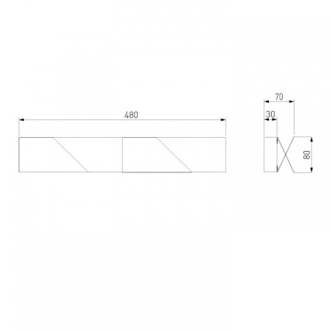 Настенный светодиодный светильник Elektrostandard Snip 40116/Led белый a058286