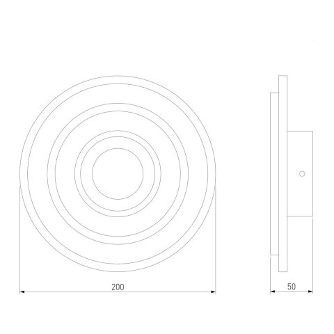 Настенный светодиодный светильник Eurosvet Contorni 90185/1 белый/хром