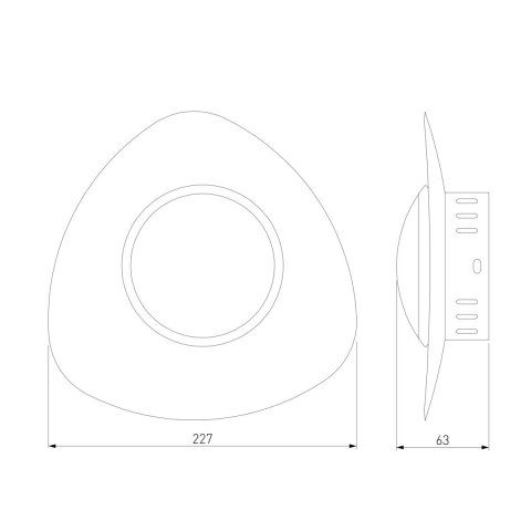 Настенный светодиодный светильник Eurosvet Scuro 40151/1 LED белый