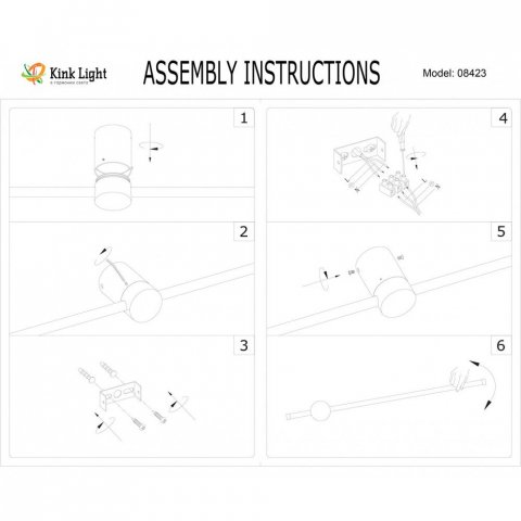 Настенный светодиодный светильник Kink Light Локи 08423-80,02(3000K)