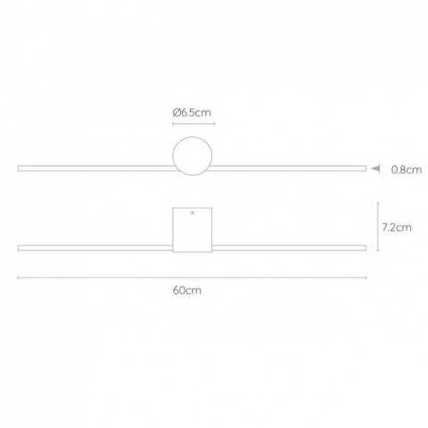 Настенный светодиодный светильник Lucide Mizar 12201/60/30