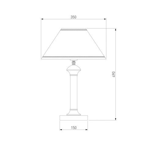 Настольная лампа Eurosvet Lorenzo 60019/1 перламутровое золото