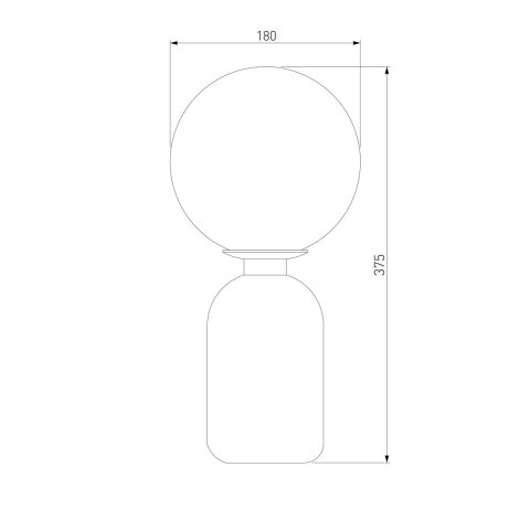 Настольная лампа Eurosvet Оптима Bubble 01197/1 черный