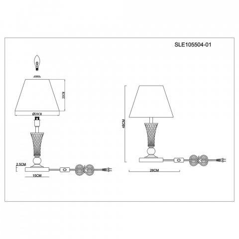 Прикроватная лампа Evoluce Reimo SLE105504-01