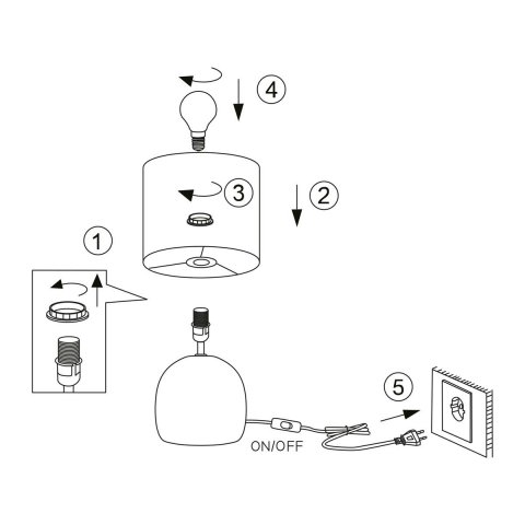 Настольная лампа Rivoli Sheron 7067-503 Б0057262