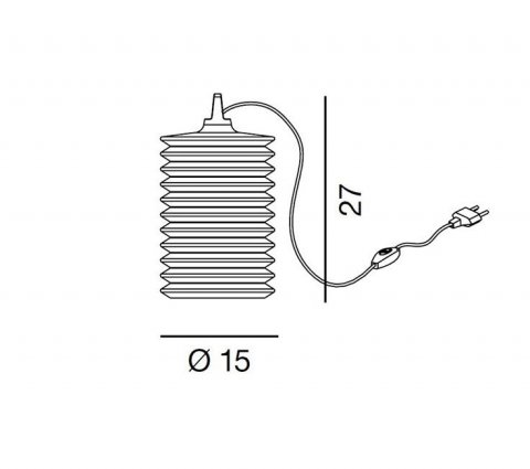 Настольная лампа Rotaliana Lampion T1/W1 azzurro