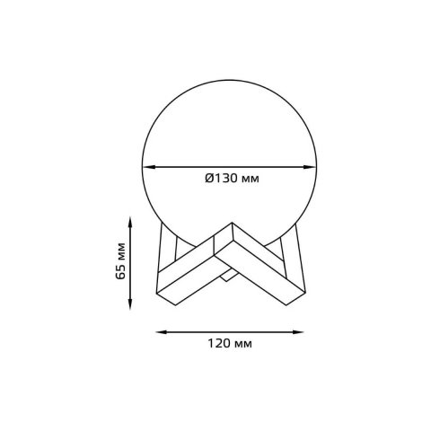 Настольный светодиодный ночник Gauss луна NN004
