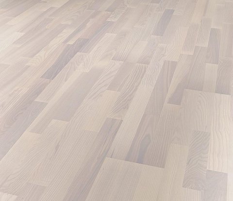 Паркетная доска DuoWood Дуб Living White Matt 3S