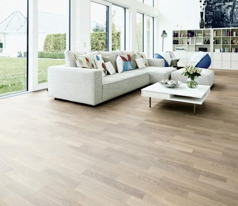 Паркетная доска Focus Floor Classic Дуб Calima White Oiled 3S
