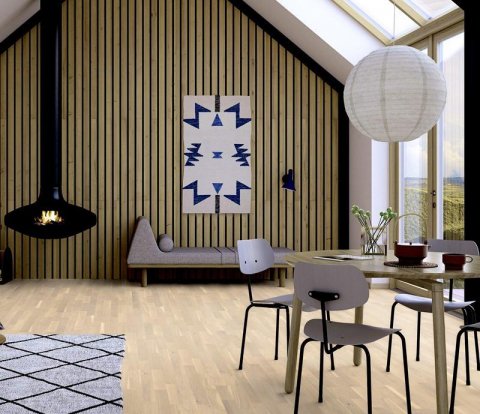 Паркетная доска Focus Floor Classic Дуб Calima White Oiled 3S