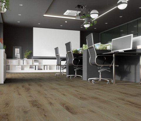 Кварцевый плинтус Fargo Classic 385-5 Дуб Осло