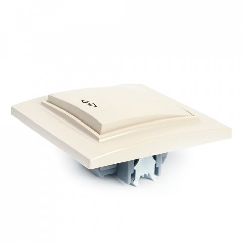 Переключатель одноклавишный перекрестный Stekker Эрна слоновая кость PSW10-9009-02 39926