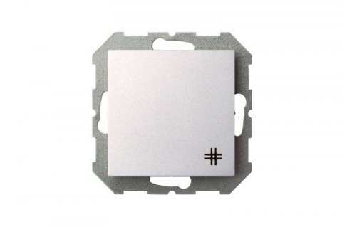 Переключатель перекрестный Liregus Epsilon серебро 28-178