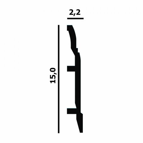 Плинтус напольный  P63