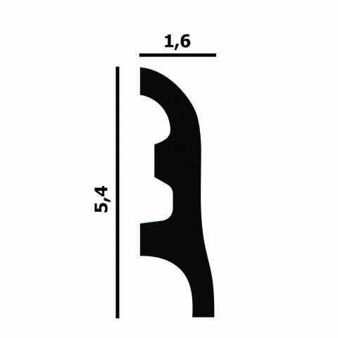 Плинтус напольный  P18