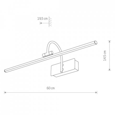 Подсветка для картин Nowodvorski Rembrant Giotto Led M 8170