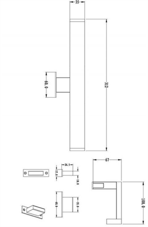 Подсветка для зеркал Deko-Light Spiegel Line I 687132