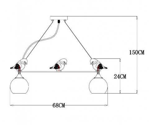 Подвесная люстра Arte Lamp Gemelli A2150SP-5WG