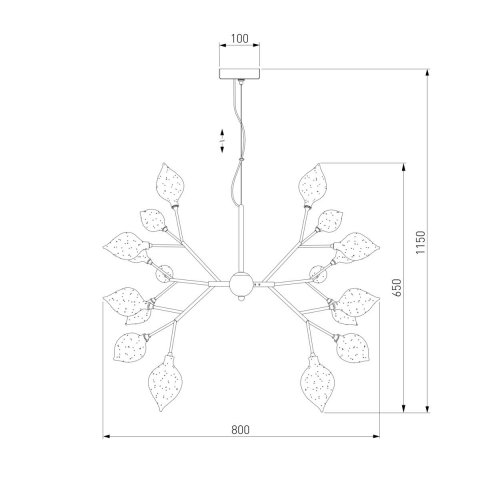 Подвесная люстра Bogates 546