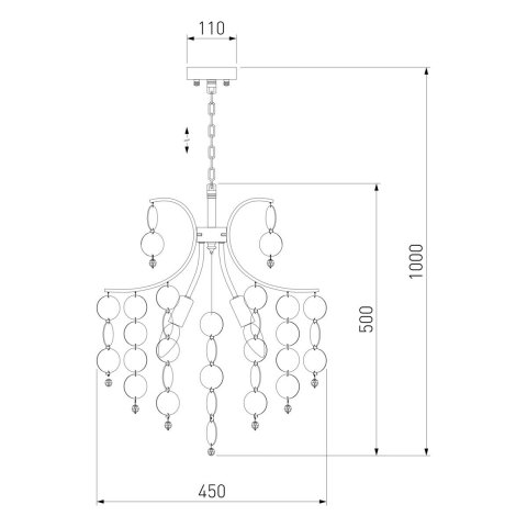 Подвесная люстра Bogates Bolla 335/5 Smart