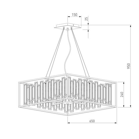 Подвесная люстра Bogates Cella 377/9 Strotskis