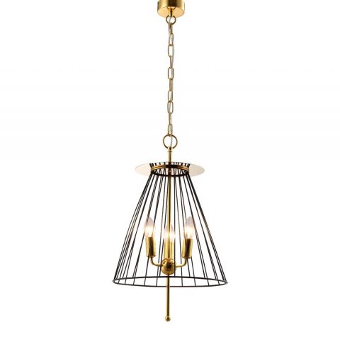 Подвесная люстра Crystal Lux Modesto SP3 Black/Gold