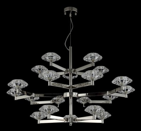 Подвесная люстра Crystal Lux Rebeca SP5+10+5 Nickel