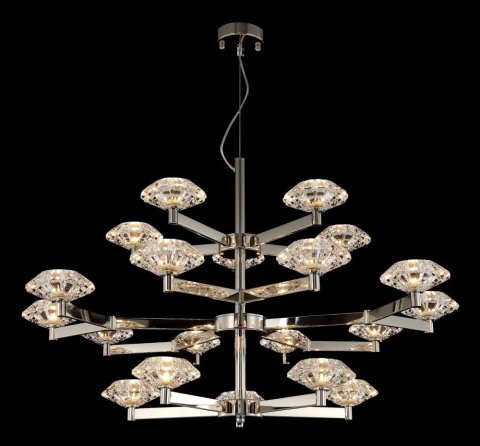 Подвесная люстра Crystal Lux Rebeca SP5+10+5 Nickel