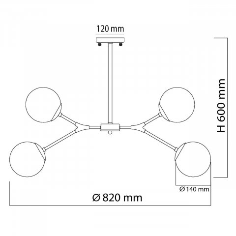 Подвесная люстра De Markt Оливия 306014006