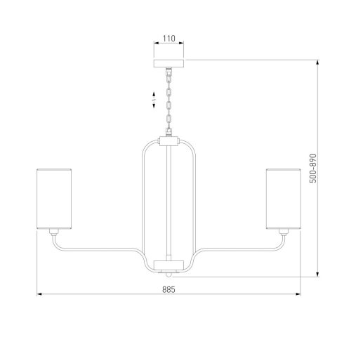 Подвесная люстра Eurosvet 60128/8 золото
