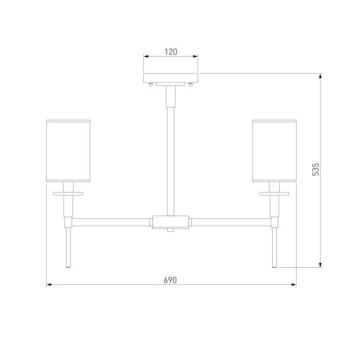 Подвесная люстра Eurosvet Brielle 60132/6 латунь