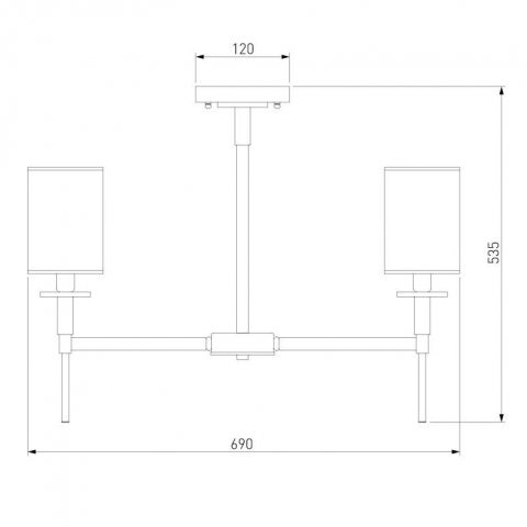 Подвесная люстра Eurosvet Brielle 60132/6 латунь