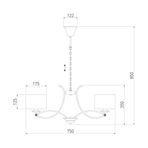 Подвесная люстра Eurosvet Fabiola 60124/6 хром Smart