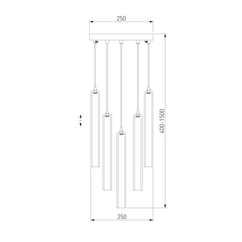 Подвесная люстра Eurosvet Lynn 50381/5 хром