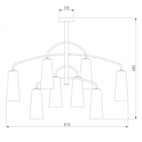 Подвесная люстра Eurosvet Omber 70137/8 хром