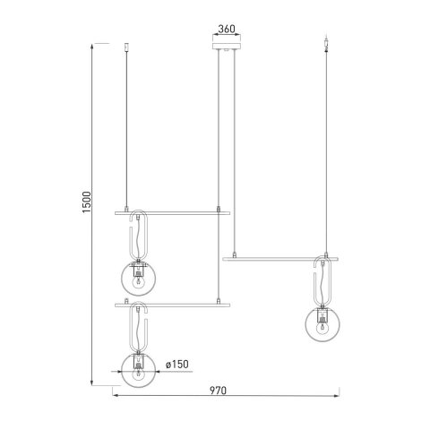 Подвесная люстра Eurosvet Riche 70143/3 белый