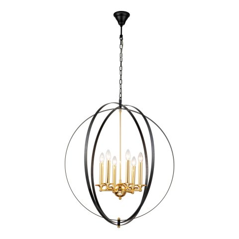 Подвесная люстра iLamp Element 9977-800 Gold&Black