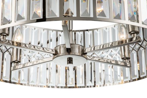 Подвесная люстра iLamp Triumph 6122-600 Nickel