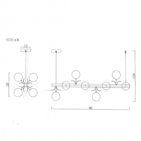 Подвесная люстра Imperium Loft Matisse 191884-26
